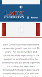 Mobile Screenshot of lauxconstruction.com